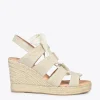 MiMaO ShopOnline ROMANA – Espadrilles à Talon Haut En Lin DORÉ 22