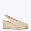 MiMaO ShopOnline MOJACAR – Espadrilles à Bride Arrière En Lin DORÉ 22