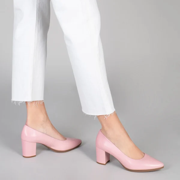 MiMaO ShopOnline URBAN S SOIRÉE – Chaussures à Talon Moyen En Cuir Nappa ROSE 7