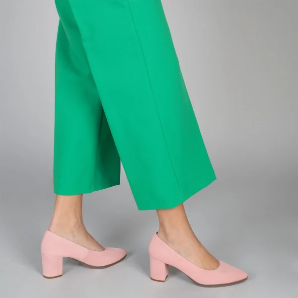 MiMaO ShopOnline URBAN S – Chaussures à Talon Moyen En Daim ROSE PÂLE 7