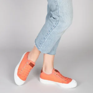 MiMaO ShopOnline BAMBA – Baskets Casual En Toile Pour Femme ORANGE 16
