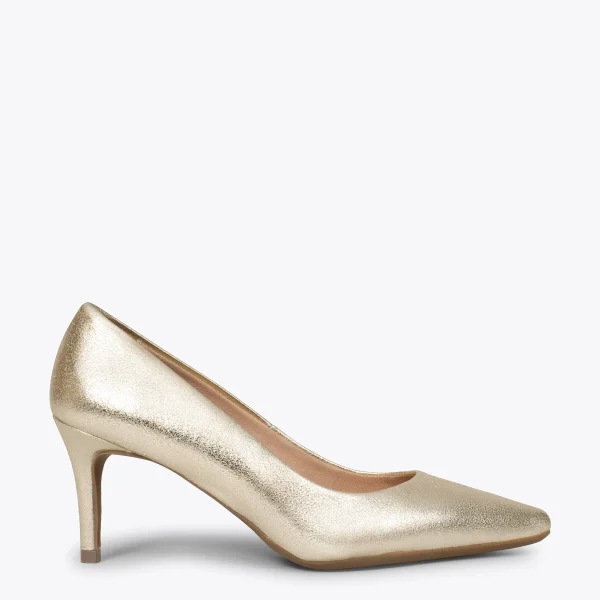 MiMaO ShopOnline STILETTO – Chaussures à Talon Aiguille DORÉ Métallisé 1