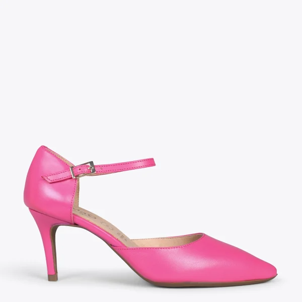 MiMaO ShopOnline DONNA – Chaussures De Soirée Confortables à Talon FUCHSIA 1