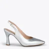 MiMaO ShopOnline GLAM À BRIDE ARRIÈRE – Chaussures à Talon En Cuir Nappa ARGENTÉ 20