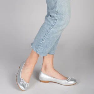 MiMaO ShopOnline BALLET – Ballerines Pour Femme ARGENTÉ 19