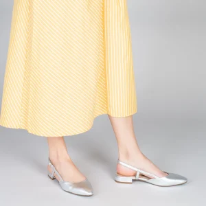 MiMaO ShopOnline BRUNCH – Chaussures à Talon Bas Et Bride Arrière ARGENTÉ 19