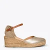 MiMaO ShopOnline ALTEA – Espadrilles à Talon Moyen DORÉ 25