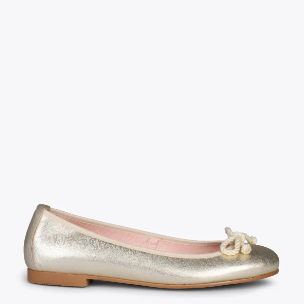 MiMaO ShopOnline BALLET – Ballerines Pour Femme DORÉ 1