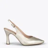 MiMaO ShopOnline GLAM À BRIDE ARRIÈRE – Chaussures à Talon En Cuir Nappa DORÉ 23