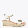 MiMaO ShopOnline JEREZ – Sandales Compensées En Jute Métallisées DORÉ 20