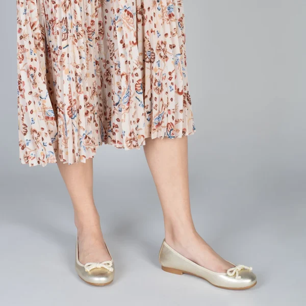 MiMaO ShopOnline BALLET – Ballerines Pour Femme DORÉ 7