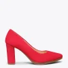 MiMaO ShopOnline URBAN – Chaussures à Talon Haut En Daim ROUGE 23