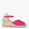 MiMaO ShopOnline SITGES – Espadrilles Compensées à Bout Ouvert FUCHSIA 23