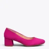 MiMaO ShopOnline URBAN ROND – Chaussures à Talon Bas En Daim FUCHSIA 23