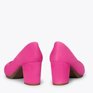 MiMaO ShopOnline URBAN S – Chaussures à Talon Moyen En Daim FUCHSIA 13