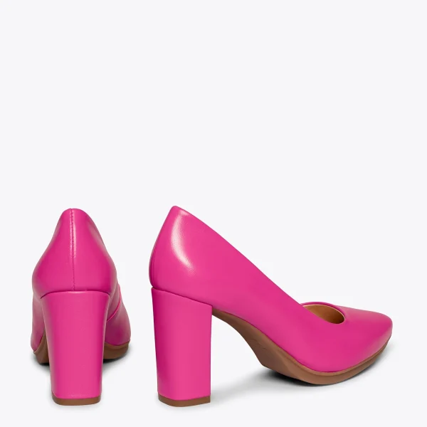 MiMaO ShopOnline URBAN SOIRÉE – Chaussures à Talon Haut En Cuir Nappa FUCHSIA 4