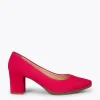 MiMaO ShopOnline URBAN S – Chaussures à Talon Moyen En Daim ROUGE 25