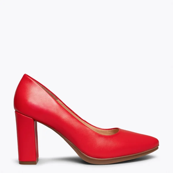 MiMaO ShopOnline URBAN SOIRÉE – Chaussures à Talon Haut En Cuir Nappa ROUGE 1