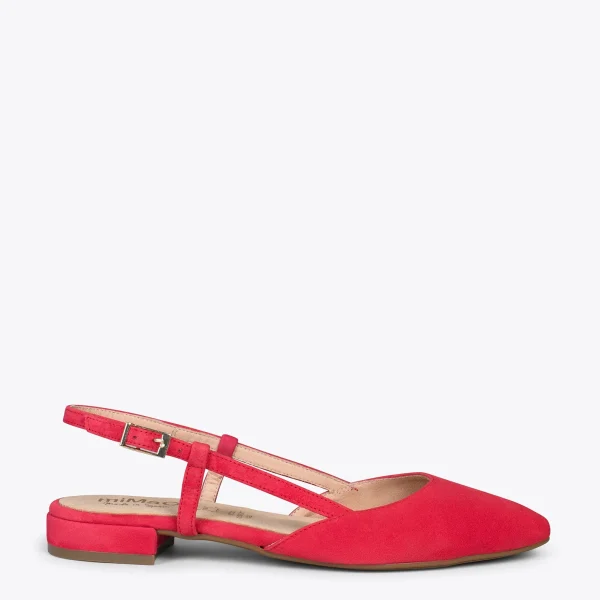 MiMaO ShopOnline BRUNCH – Chaussures à Talon Bas Et Bride Arrière ROUGE 1