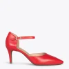 MiMaO ShopOnline DONNA – Chaussures De Soirée Confortables à Talon ROUGE 23