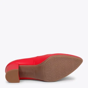 MiMaO ShopOnline URBAN S SOIRÉE – Chaussures à Talon Moyen En Cuir Nappa ROUGE 17