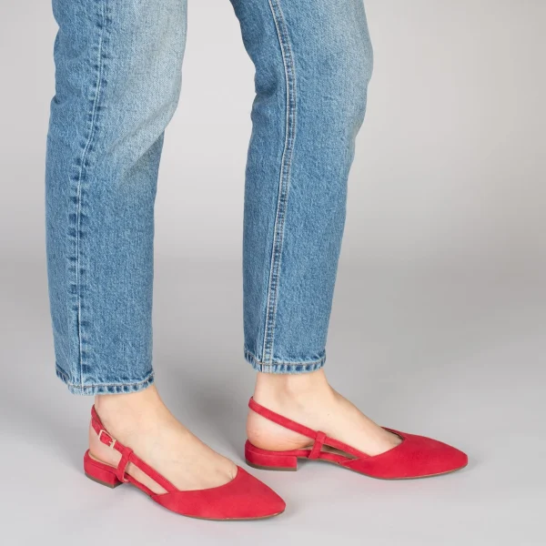 MiMaO ShopOnline BRUNCH – Chaussures à Talon Bas Et Bride Arrière ROUGE 7