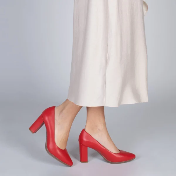MiMaO ShopOnline URBAN SOIRÉE – Chaussures à Talon Haut En Cuir Nappa ROUGE 7