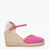 MiMaO ShopOnline NERJA – Espadrilles à Talon Haut ROSE 20