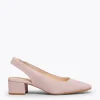 MiMaO ShopOnline URBAN LADY – Escarpins à Talon Moyen à Bride Arrière ROSE PÂLE 25
