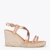 MiMaO ShopOnline MORAIRA – Espadrilles à Talon Compensé OR ROSÉ 22