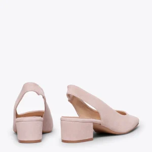 MiMaO ShopOnline URBAN LADY – Escarpins à Talon Moyen à Bride Arrière ROSE PÂLE 13