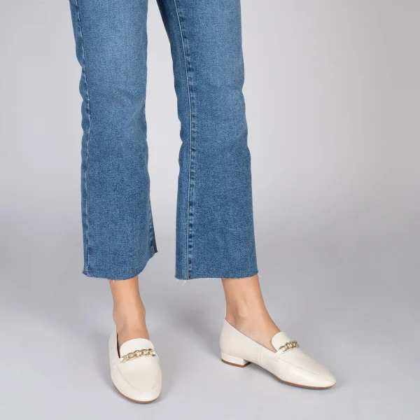 MiMaO ShopOnline CHAIN – Mocassins En Cuir Pour Femme OS 7