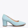 MiMaO ShopOnline URBAN S – Chaussures à Talon Moyen En Daim BLEU 25