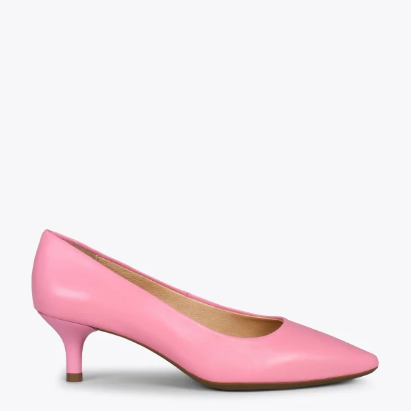 MiMaO ShopOnline URBAN KITTEN – Chaussures à Talon Kitten En Cuir Nappa ROSE 1