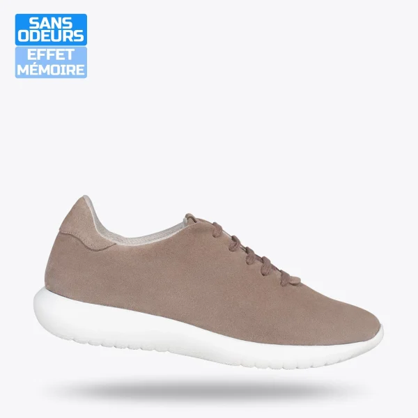 MiMaO ShopOnline WALK – Baskets Confortables Pour Femme TAUPE 1