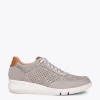 MiMaO ShopOnline BLUCHER SPORTIF – Baskets Compensées Pour Femme TAUPE 25