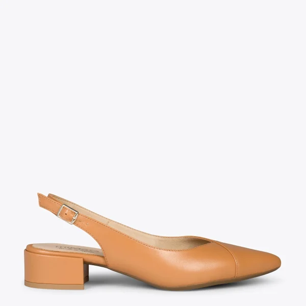 MiMaO ShopOnline HEAVEN – Slingback à Bout Fin CAMEL 1