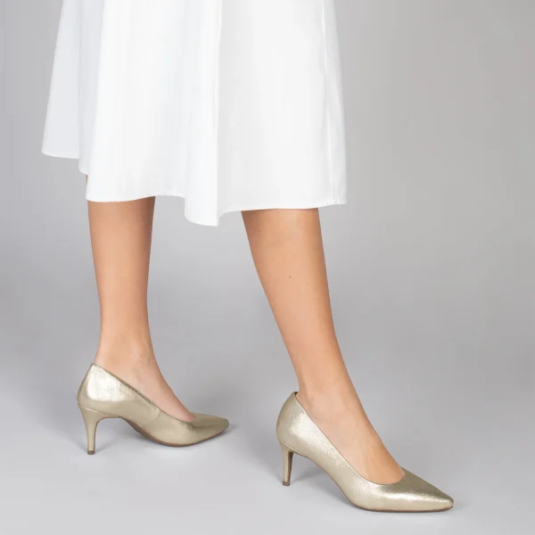 MiMaO ShopOnline STILETTO – Chaussures à Talon Aiguille DORÉ Métallisé 7