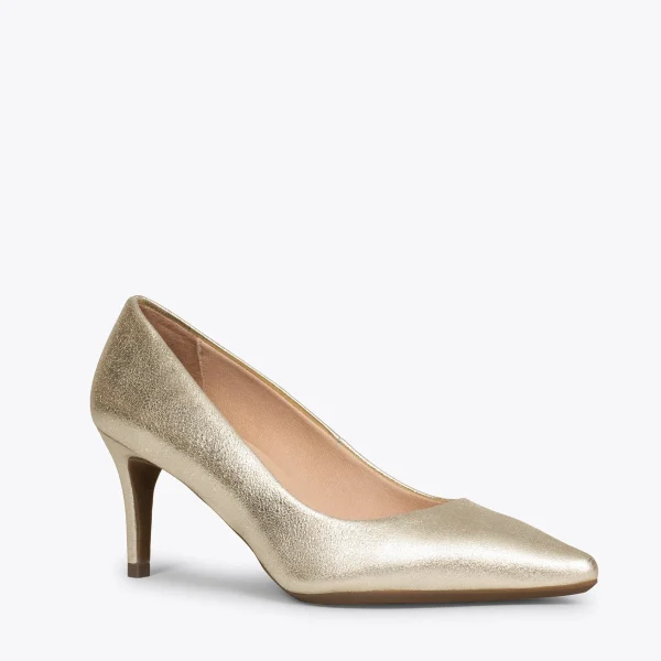 MiMaO ShopOnline STILETTO – Chaussures à Talon Aiguille DORÉ Métallisé 5