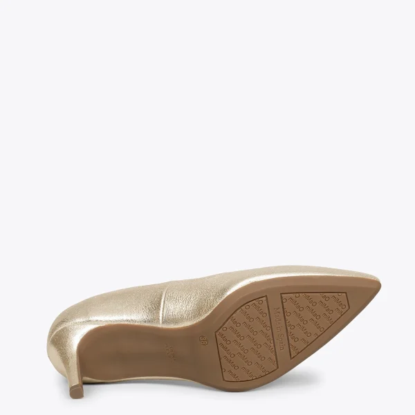 MiMaO ShopOnline STILETTO – Chaussures à Talon Aiguille DORÉ Métallisé 6