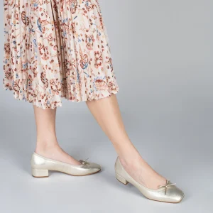 MiMaO ShopOnline OPÉRA – Ballerines à Talon DORÉ 19