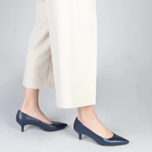 MiMaO ShopOnline URBAN KITTEN – Chaussures à Talon Kitten En Cuir Nappa BLEU MARINE 19