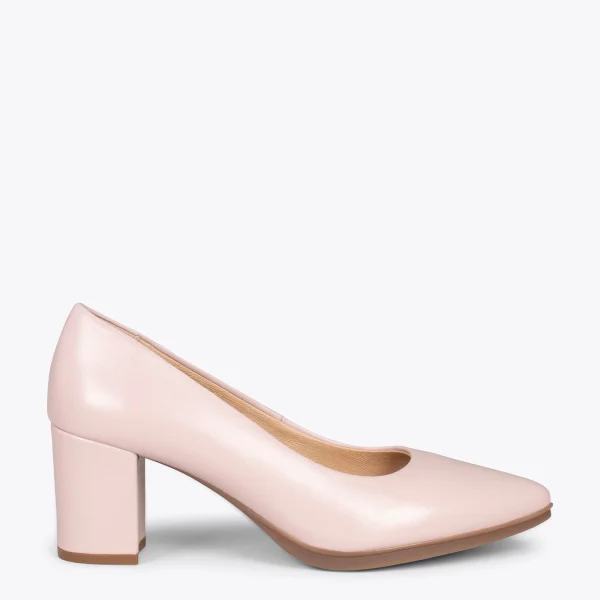 MiMaO ShopOnline URBAN S SOIRÉE – Chaussures à Talon Moyen En Cuir Nappa NUDE 1