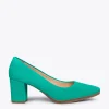 MiMaO ShopOnline URBAN S – Chaussures à Talon Moyen En Daim TURQUOISE 25
