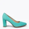 MiMaO ShopOnline URBAN – Chaussures à Talon Haut En Daim TURQUOISE 23