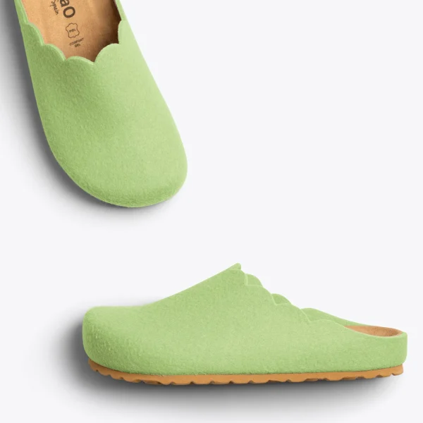MiMaO ShopOnline SWEET HOME – Pantoufles Pour Femme VERT 3