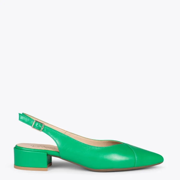MiMaO ShopOnline HEAVEN – Slingback à Bout Fin VERT 1