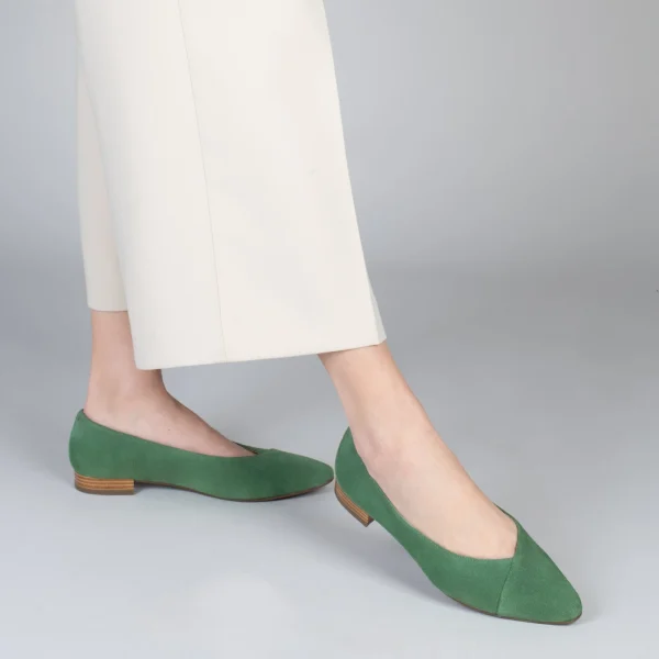 MiMaO ShopOnline MARIE – Chaussures à Talon Bas Et Bout Fin VERT 7