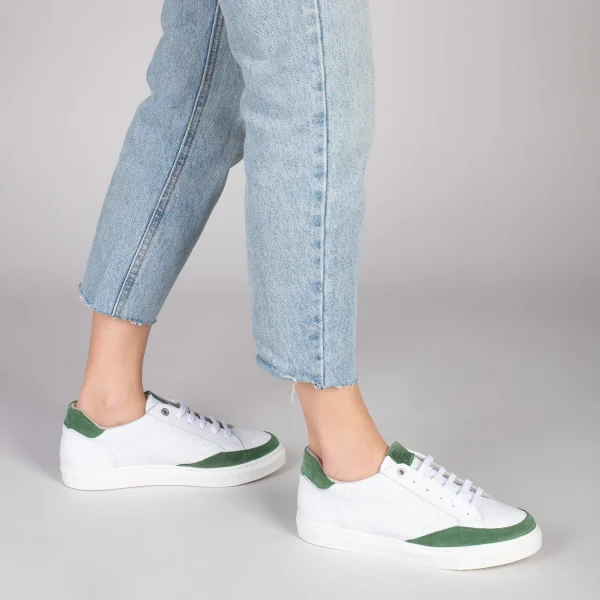 MiMaO ShopOnline SNEAKER MIL PUNTOS – Tennis Casual Pour Femme VERT 7