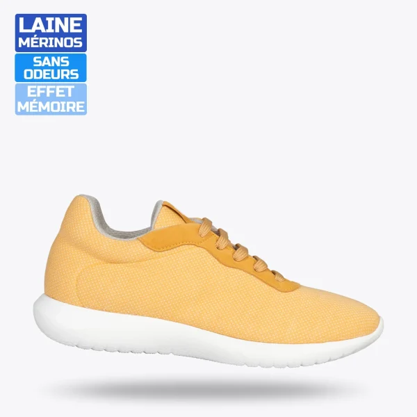 MiMaO ShopOnline YOGA – Baskets En Laine Mérinos JAUNE 1